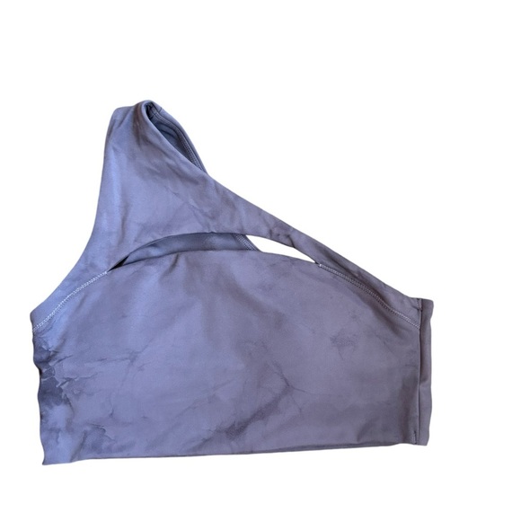 Alphalete Alphalux Asymmetrical Bra Tie Dye Purple Size M One Strap - Picture 2 of 10